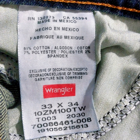Wrangler Authentic Men Regular Fit Comfort Flex Waist Jean 33 × 34 L - Picture 4 of 5